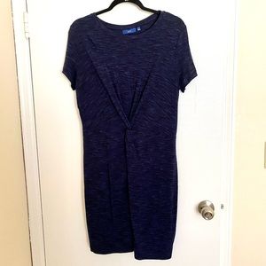 APT.9 Black and Blue Knotted Waist Dress Size L